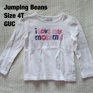 Jumping Beans Girls Shirt Size 4T i love my mommy